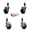Service Caster 3.5'' Phenolic Wheel Swivel 1-1/4'' Expand Stem Caster Set 2 Brakes, 4PK SCC-EX20S3514-PHS-2-TLB-2-114 - alternate 2